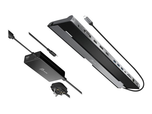 J5CREATE USB-C TRIPLE DISPLAY DOCK 100W