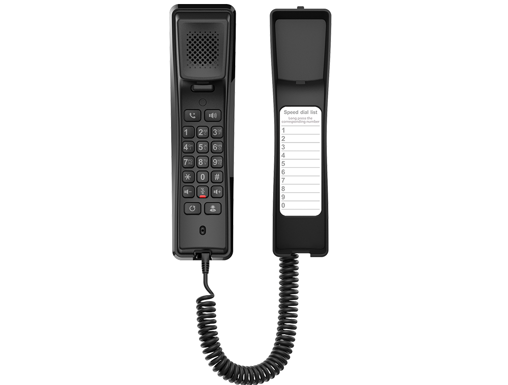 Fanvil-Curly Cord - H2U BLACK
