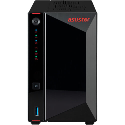 Asustor Nimbustor 2 Gen2 AS5402T 2 Bay NAS Quad-Core 2.0GHz CPU Dual 2.5GbE Ports 4GB DDR4 Four