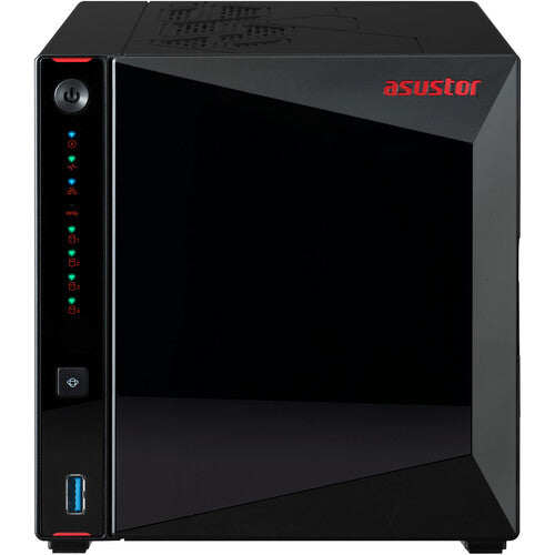 Asustor Nimbustor 4 Gen2 AS5404T 4 Bay NAS Quad-Core 2.0GHz CPU Dual 2.5GbE Ports 4GB DDR4 Four
