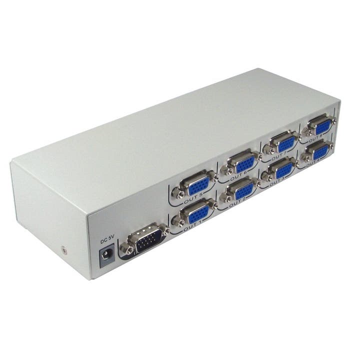 Cables Direct 8 Port SVGA Splitter (300MHz)