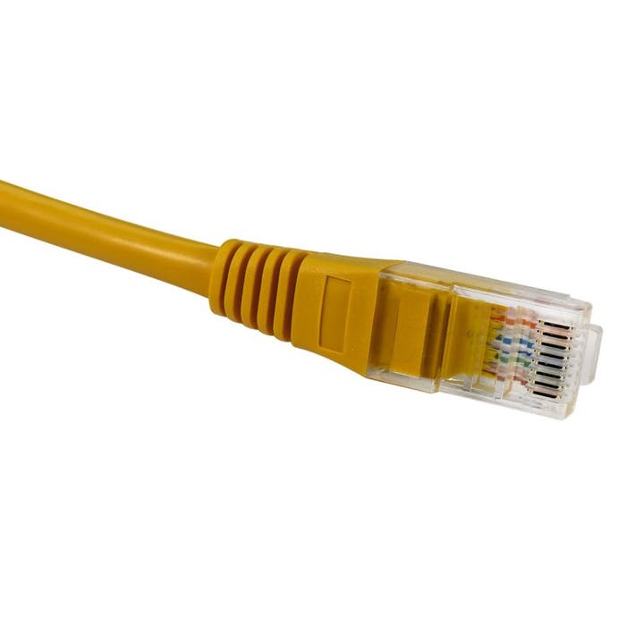 Cables Direct 20m Cat5e Patch Cable - Yellow