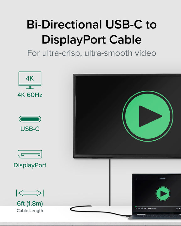 Plugable USB C to DP Adapter - 6ft