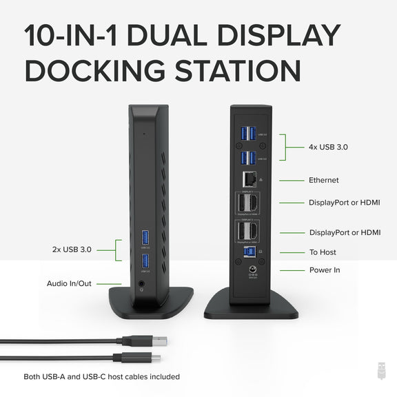 Plugable USB3/C Dual 4K Docking Station