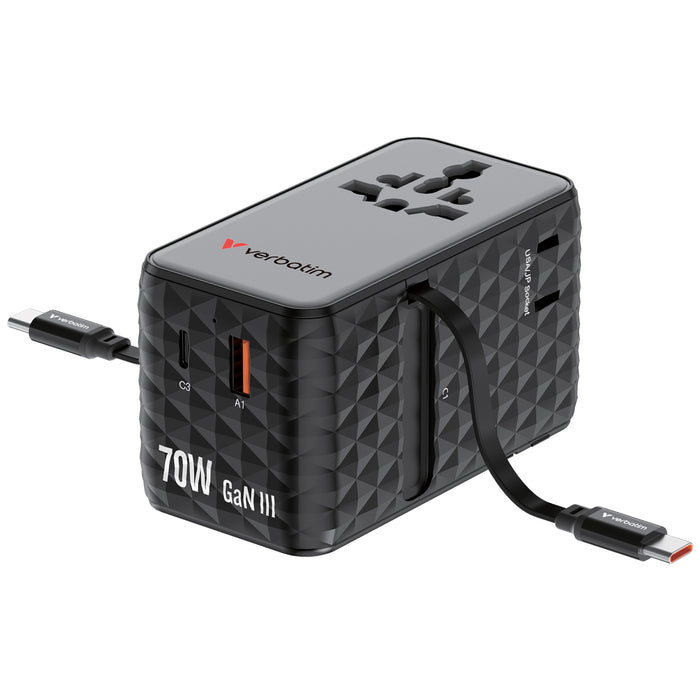 Verbatim Charge n Travel 70W GaN III