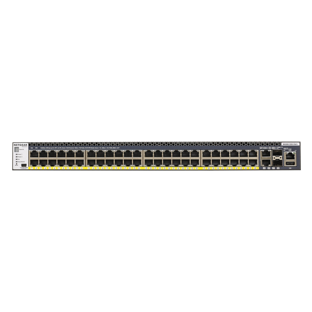 NETGEAR M4300-52G-POE+ MANAGED SWCH APS550W