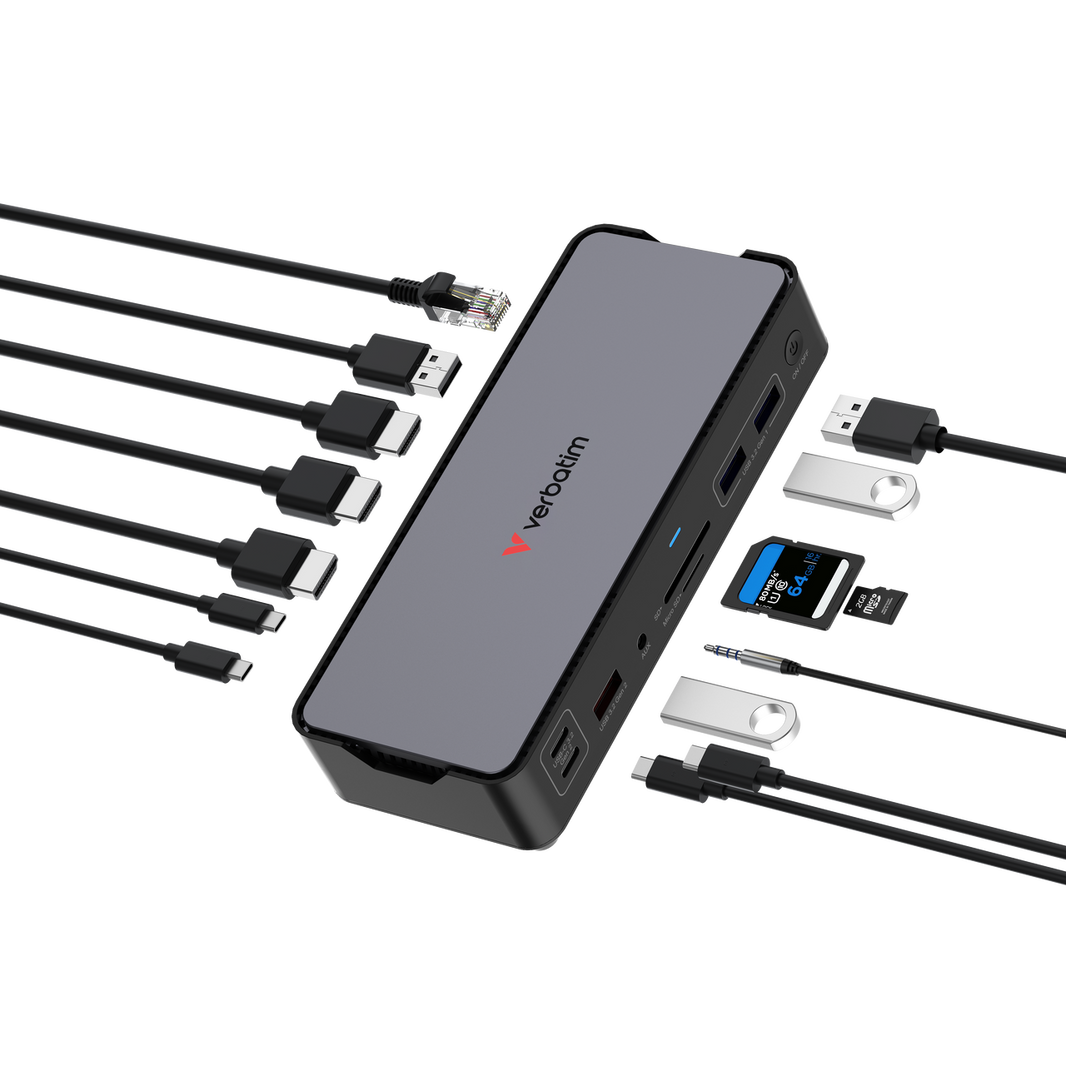 Verbatim USB-C Pro Docking Stn 15port