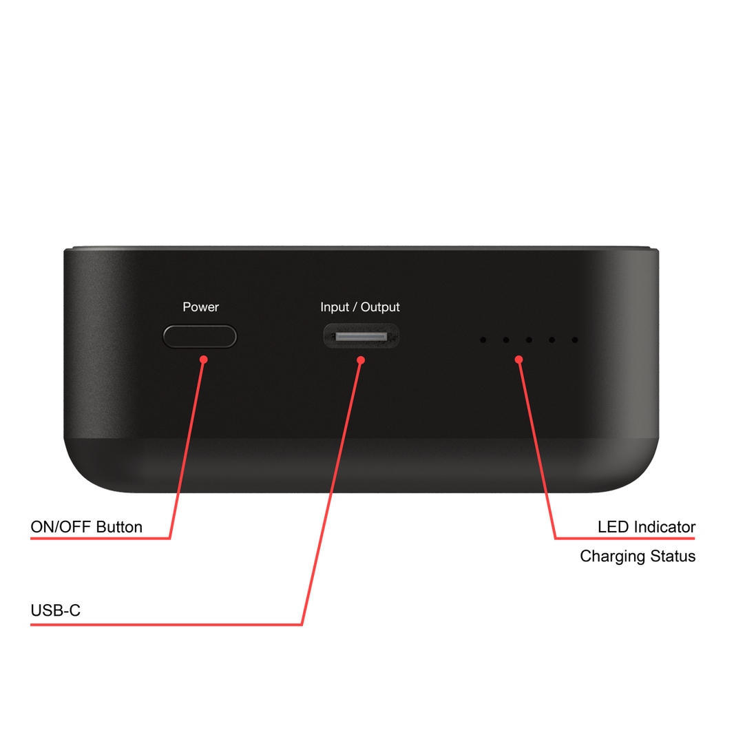 Verbatim Charge 'n' Go Essentials Power Bank 20000mAh Magnetic Wireless Charging - Black