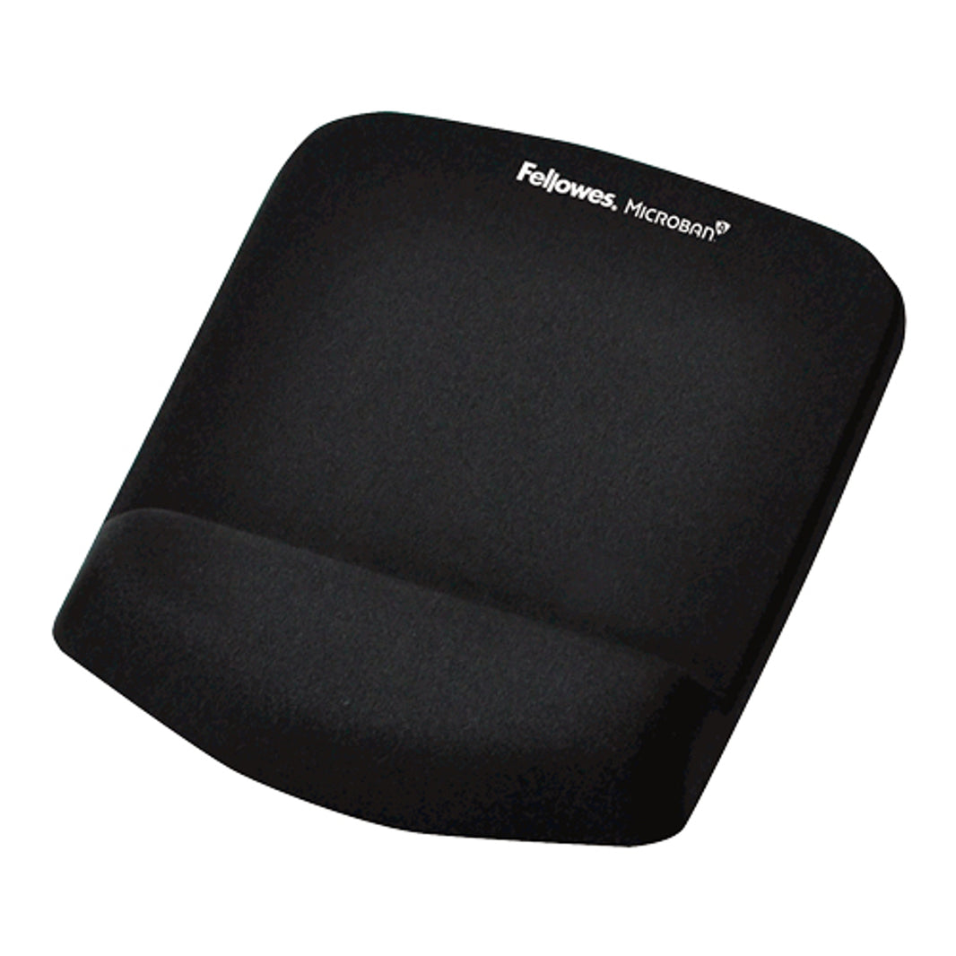 Fellowes Plushtouch Mousepad Wrist Support Black