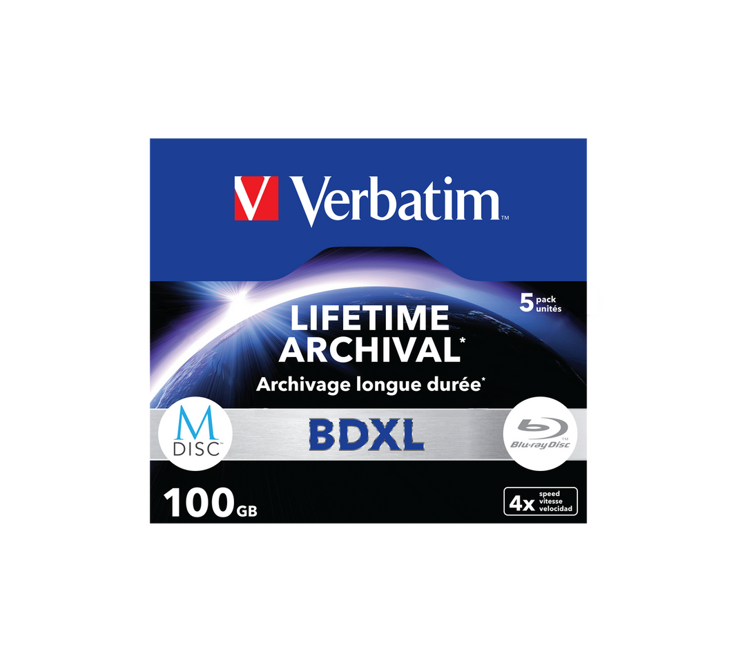 Verbatim M-Disc BD-XL 4X 100GB (5Pk)