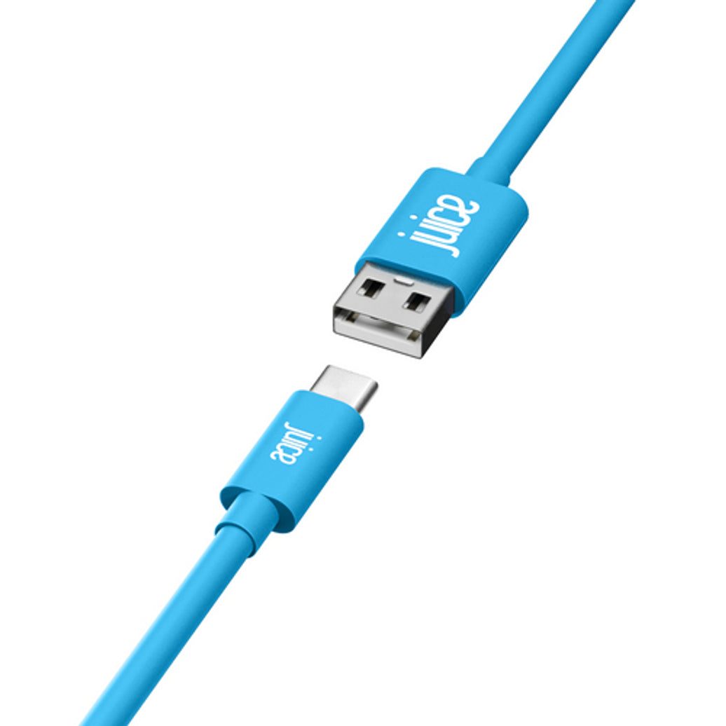Juice Cable USB-A to USB-C 2m Rounded Cable Aqua