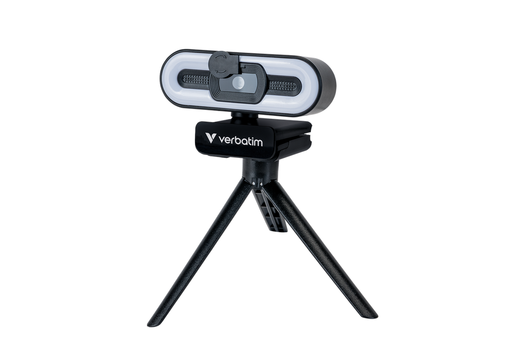 Verbatim Webcam with Microphone and Light Autofocus Full HD 1080p AWC-02