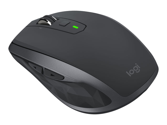 Logitech MX Anywhere 2S Wireless Mobile Mouse, RF Wireless + Bluetooth, Lithium Polymer (LiPo), Graphite