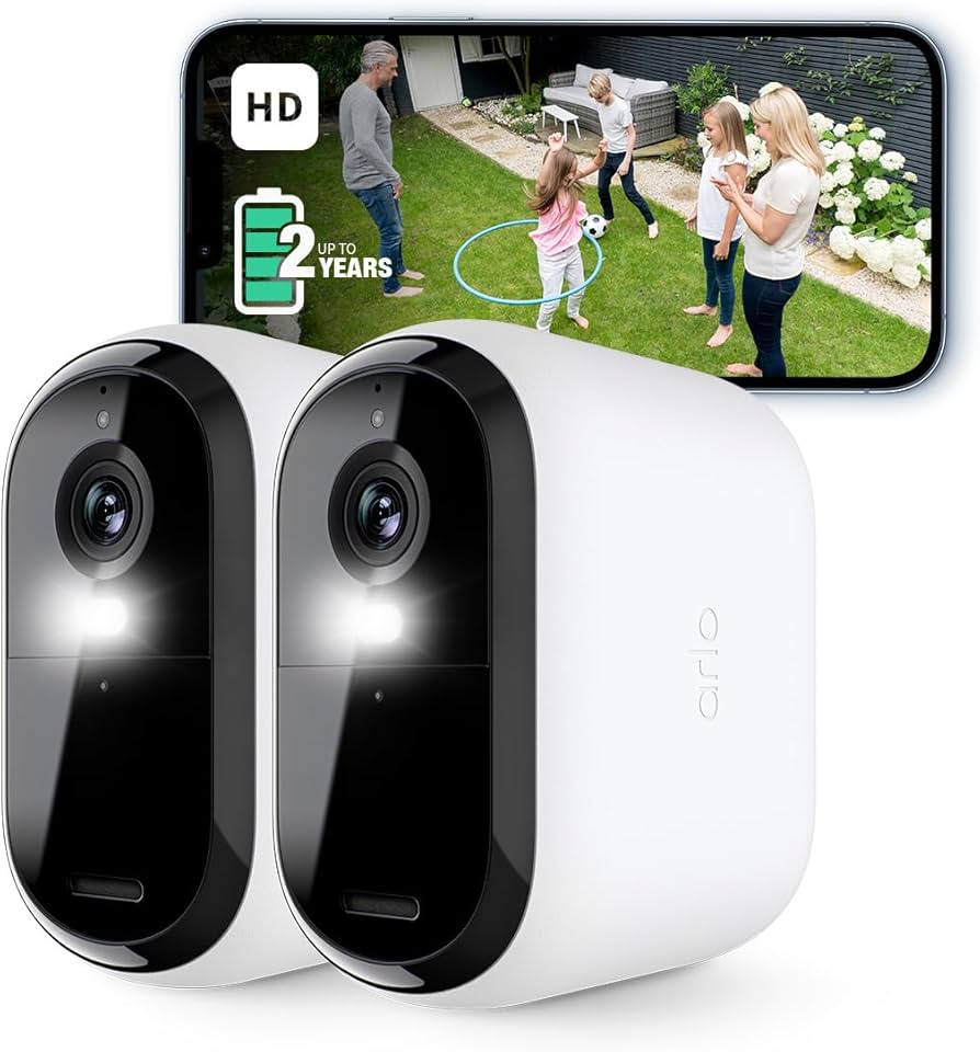 Arlo Essential XL Outdoor Security Camera (pack of 2)