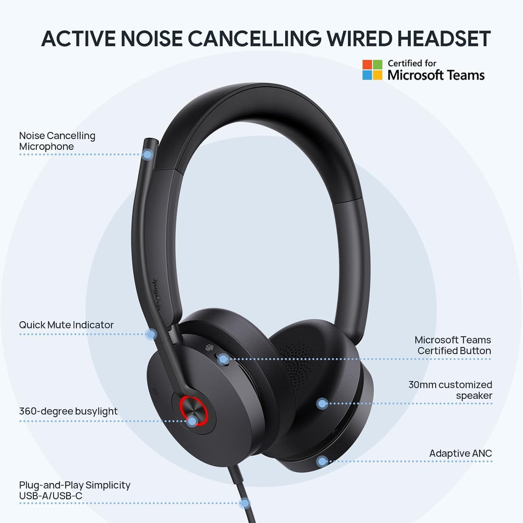 Yealink Teams Ready UH48 Headset