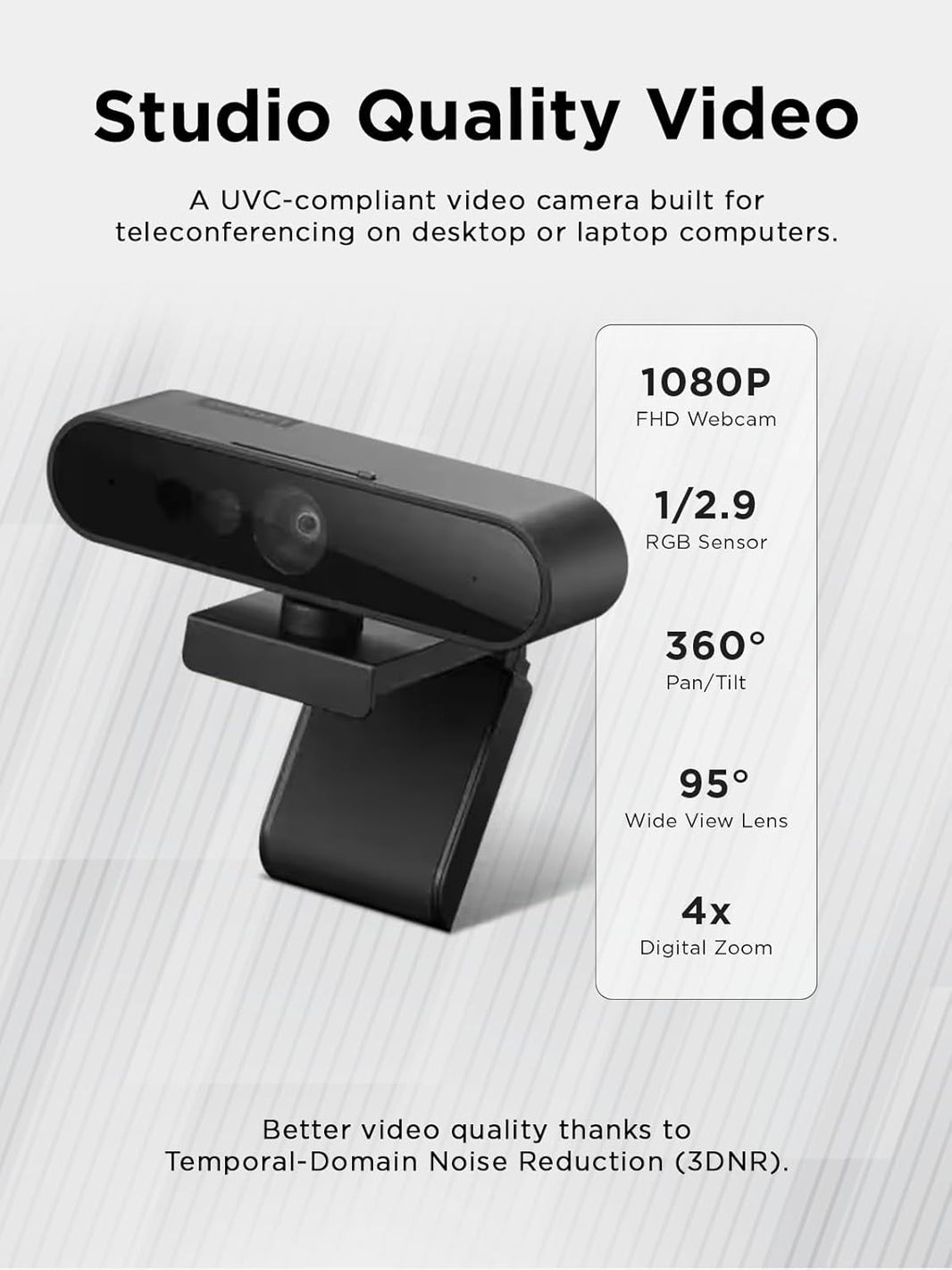 Lenovo Performance FHD webcam 1920 x 1080 pixels USB-C Black