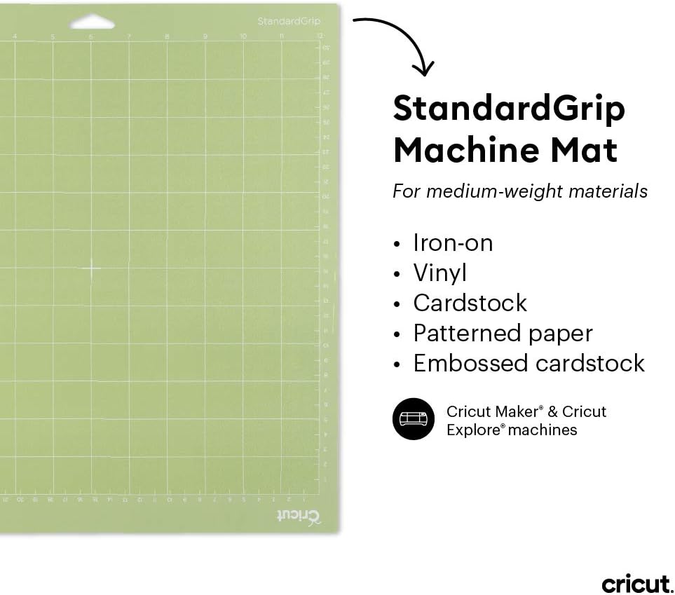 Cricut Explore/Maker StandardGrip Machine Mat (12x24) 1-pack
