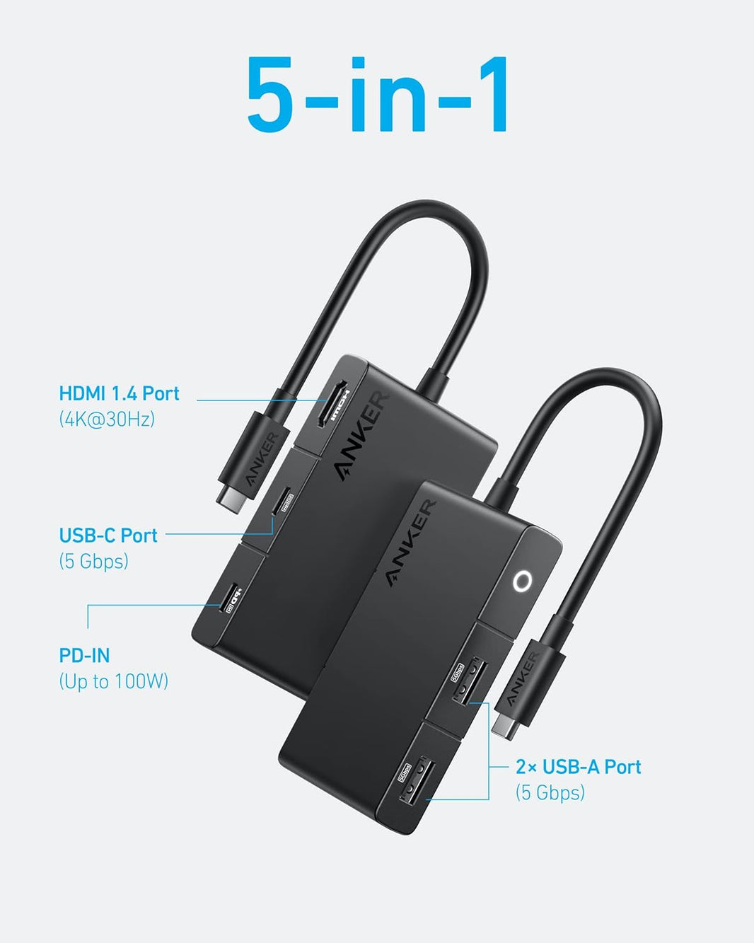 Anker 332 USB-C Hub (5-in-1)
