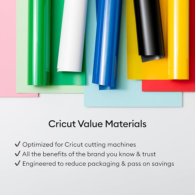 Cricut Flat Pack Pvp 20ct 12x12 Rainbow