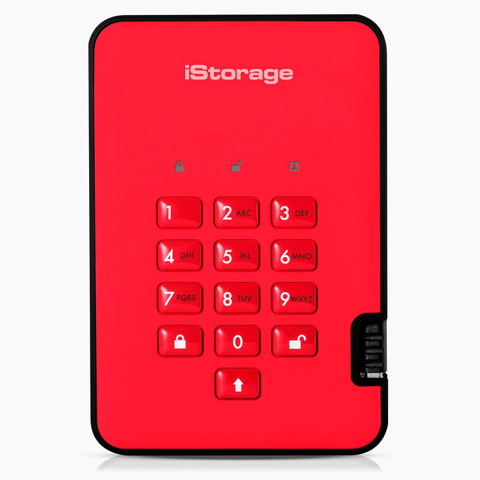 iStorage diskAshur2 SSD 512GB Red
