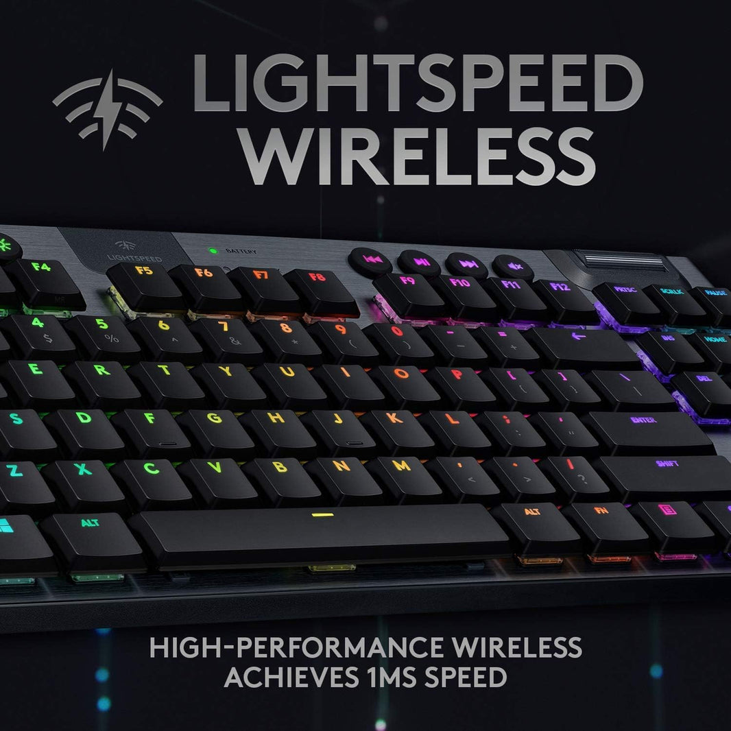 Logitech G G915 TKL Tenkeyless LIGHTSPEED Wireless RGB Mechanical Gaming Keyboard - GL Tactile
