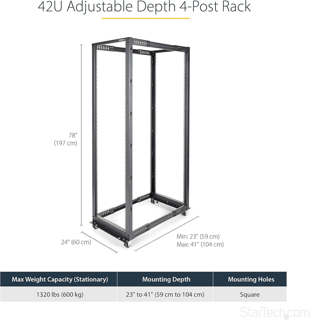 StarTech 42U 4 Post Rack