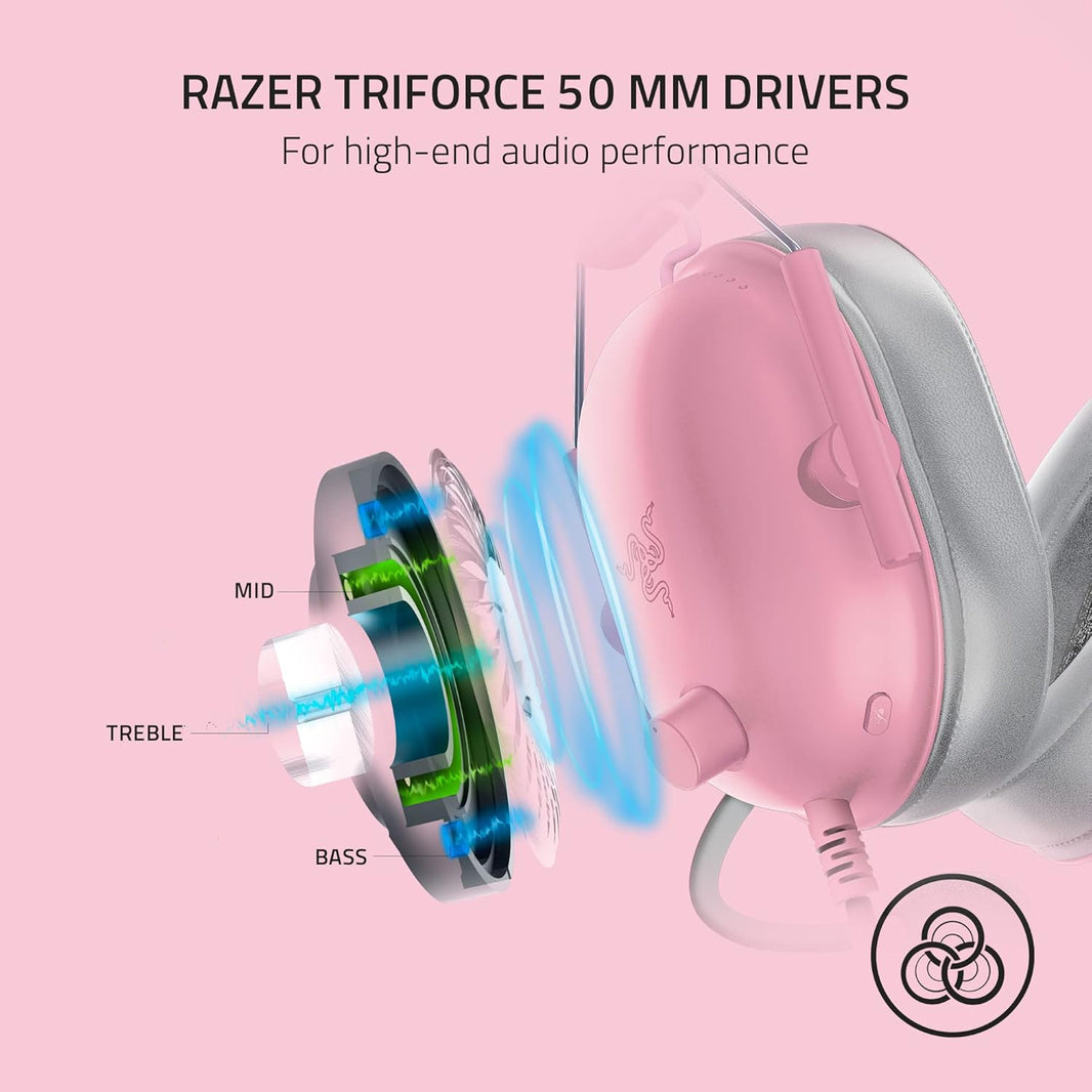RAZER BLACKSHARK V2 X HEADET QUARTZ