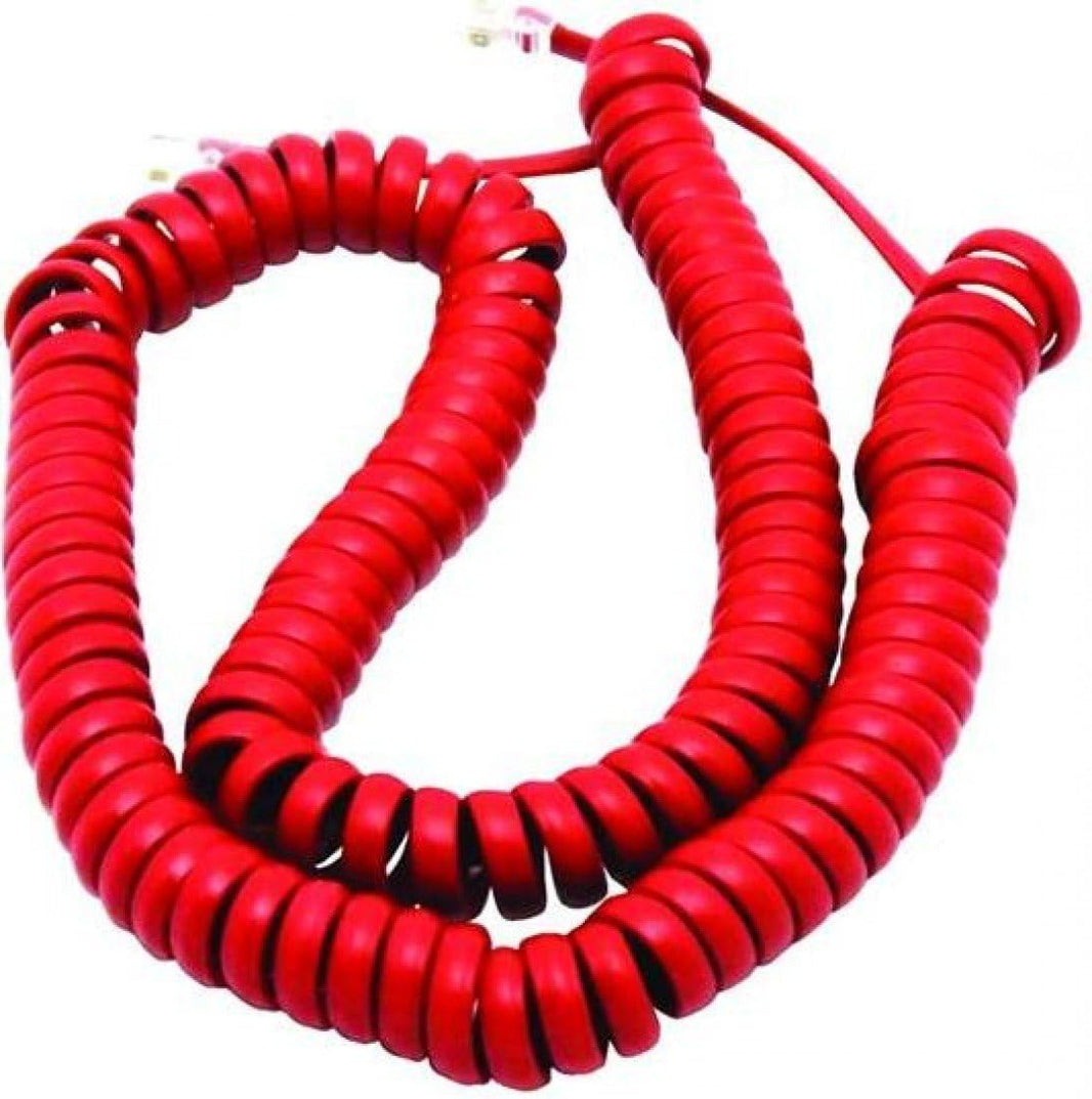 INTERQUARTZ HANDSET CORD RED