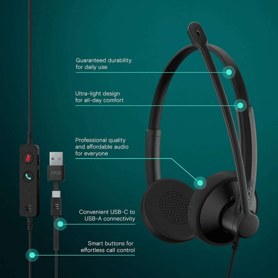 EPOS IMPACT 100 UC Stereo USB-C+A