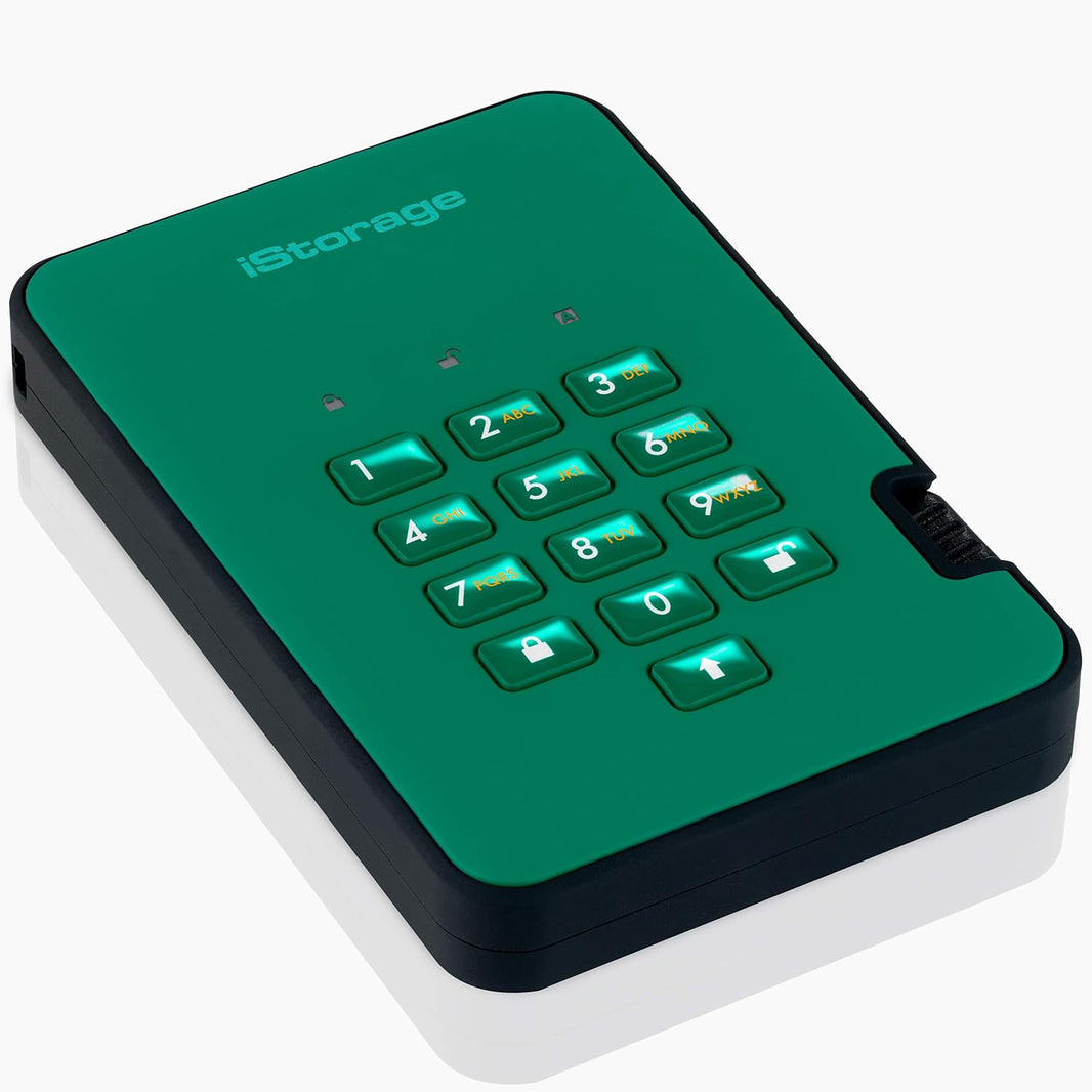 iStorage diskAshur2 256-bit 5TB - Green