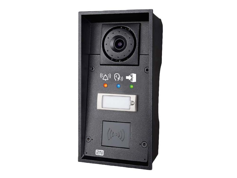 2N IP Force with 1 Button, Pictograms, RFID Reader Slot and 10W Speaker