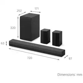 LG US40TR 4.1Ch Soundbar with Rear Speakers & Sub