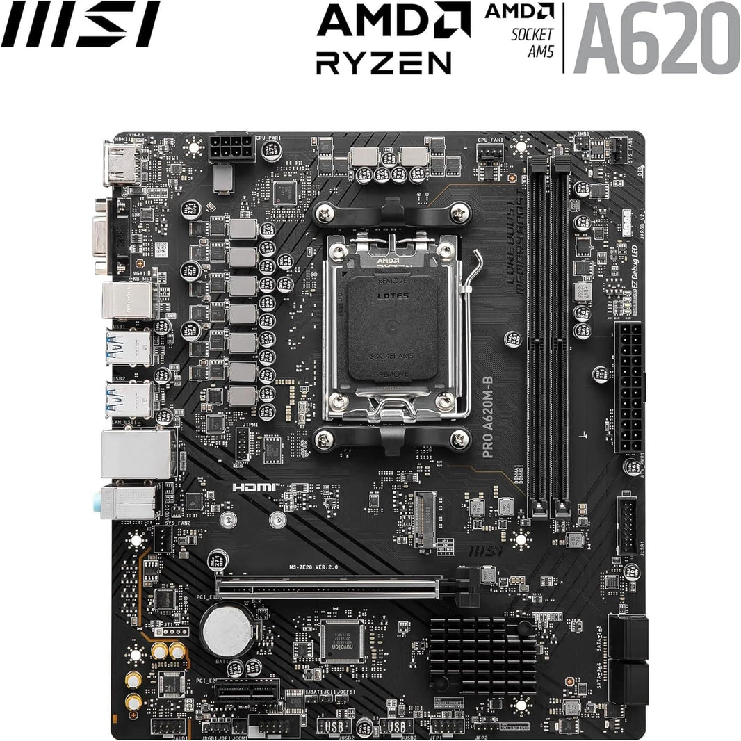 MSI AM4 PRO A620AM-G EVO WIFI M-ATX