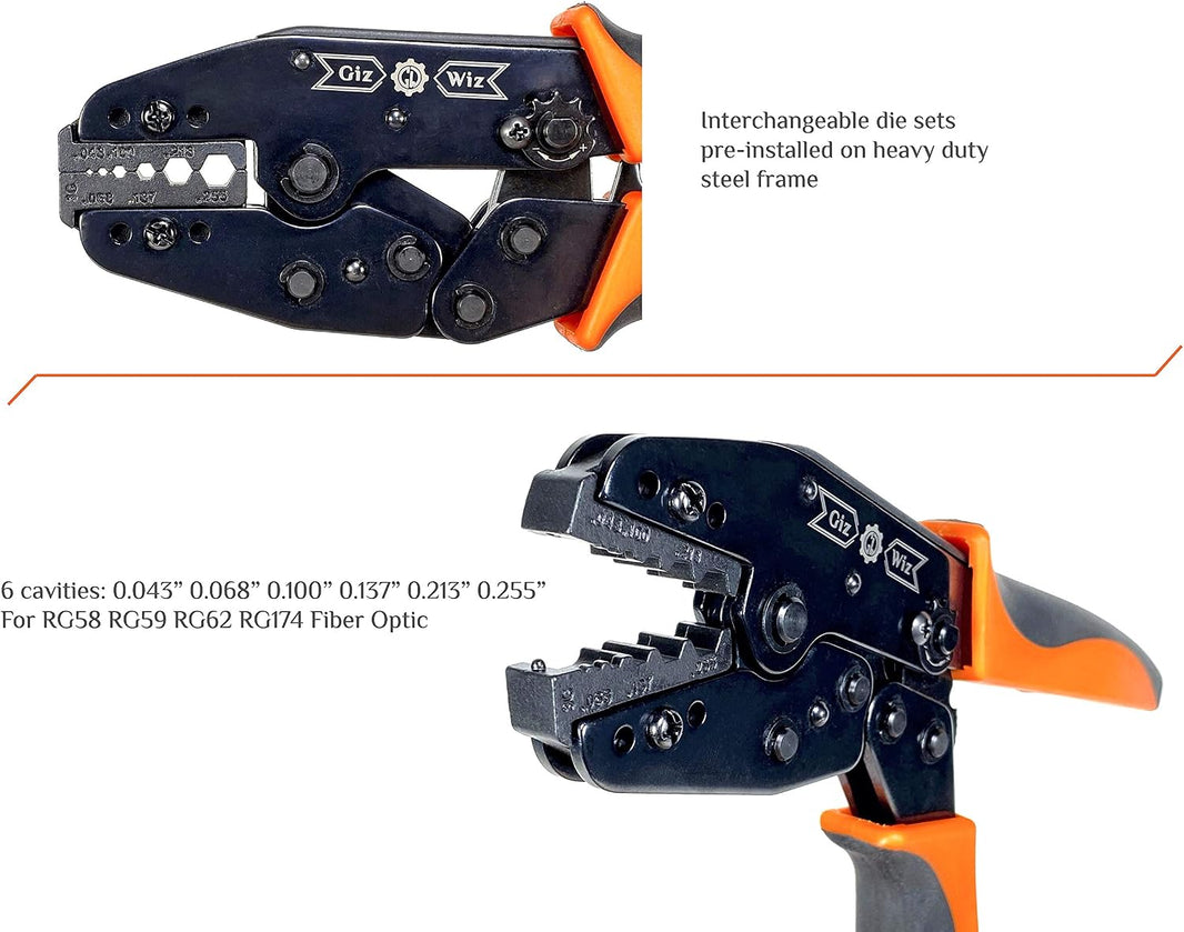 Cablenet CNL RG59 / CT100 HQ Ratchet Crimp Tool