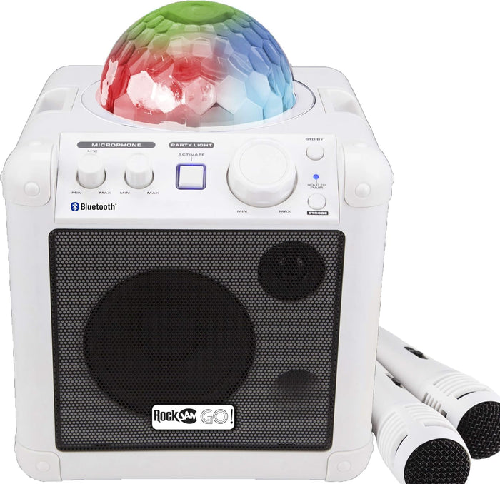 PDT RockJam GO Lightshow Kar Speaker Wht