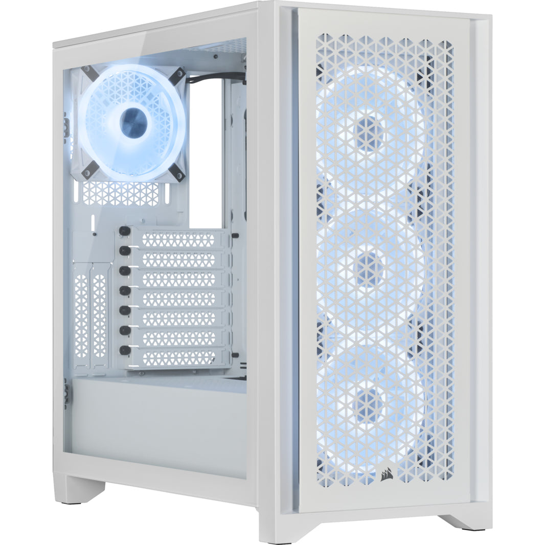CORSAIR ICUE 4000D RGB WHITE MID CASE