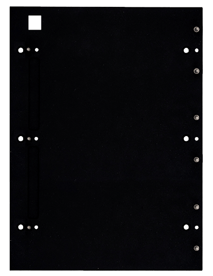 2N Backplate to surface-mount 6 Verso or Access Unit modules (3W x 2H)