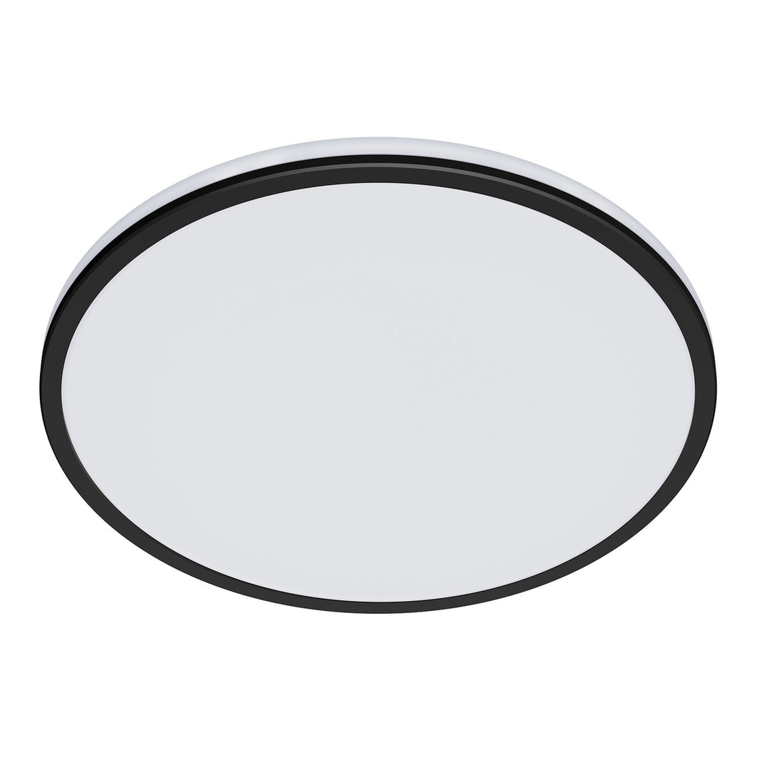 This sleek slim white ceiling light is designed to compliment any ceiling. The clean round lines of the main light are accented wi