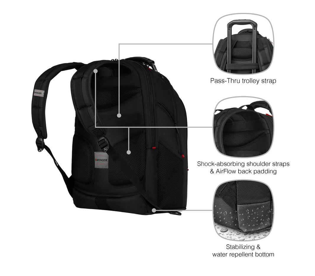 Wenger Ballistic Deluxe 14"–16" Laptop Backpack with Tablet Pocket