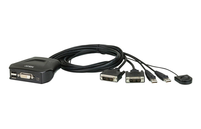 ATEN 2 Port DVI Cable KVM (No Audio)