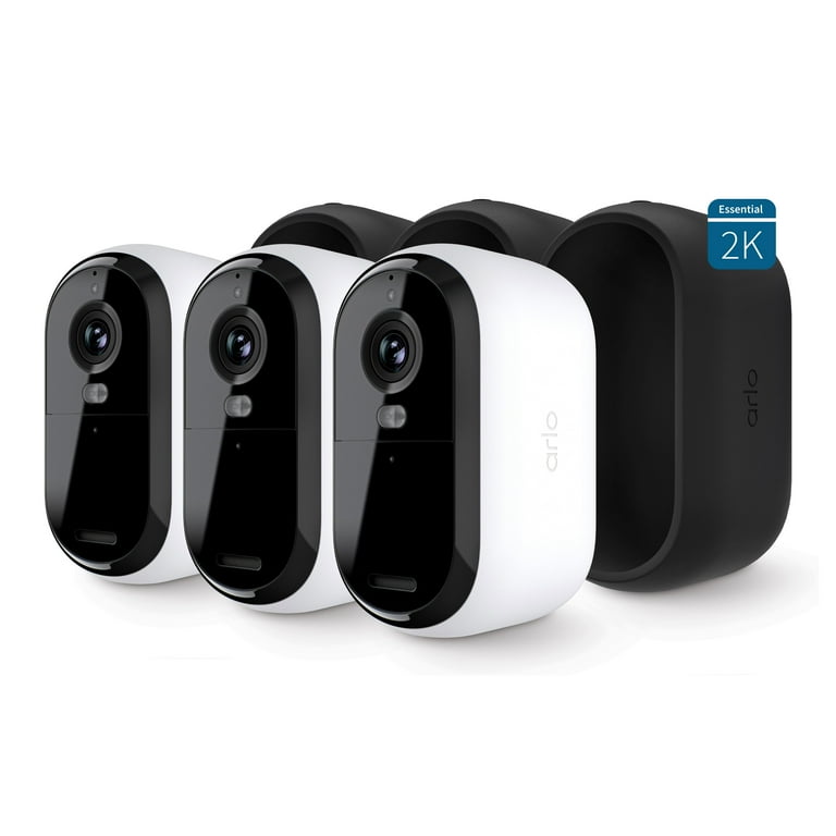 Arlo Essential 2K Outdoor Security Camera, 3-pack
