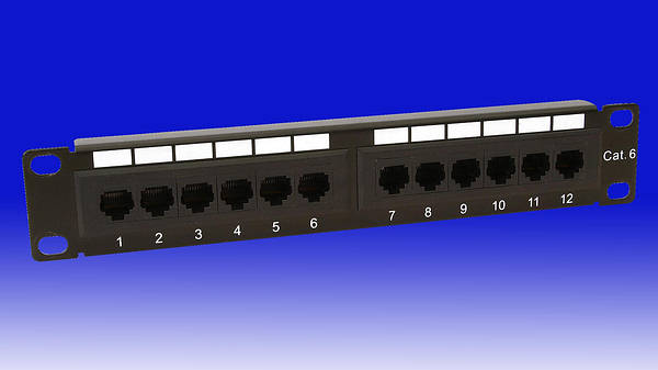 TITAN 1U SOHO 12PORT CAT6 PANEL