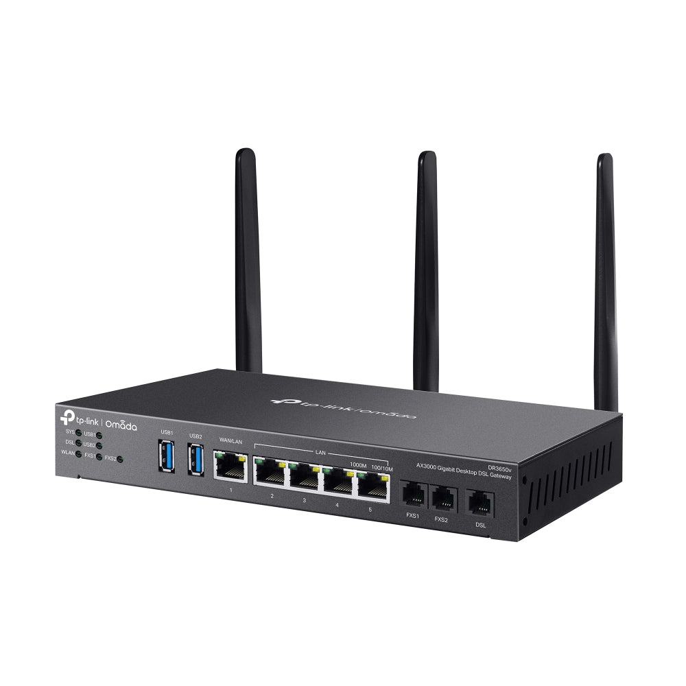 TP-Link Omada DR3650v-4G V1 - gateway - Wi-Fi 6 - cloud-managed
