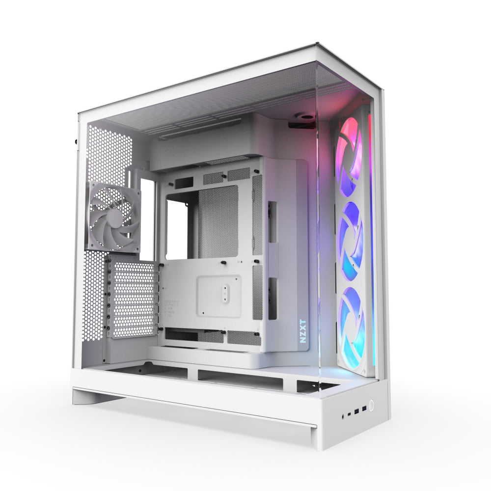 NZXT H9 FLOW RGB MID TOWER CASE WHITE