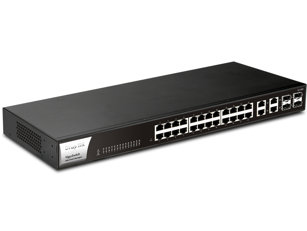 Draytek VSG1282 Managed Gigabit Ethernet (10/100/1000) 1U Black