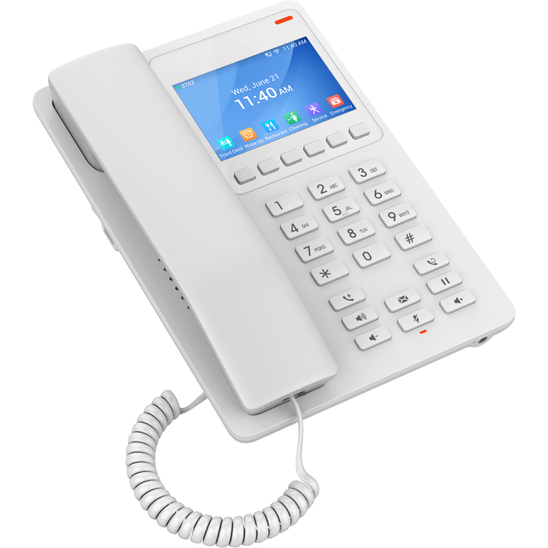 Grandstream GHP HOTEL PHONE 630W WHITE INCLUDES PSU