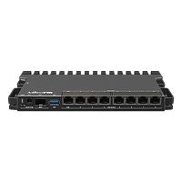 MikroTik RB5009 router with PoE-in and PoE-out on all ports, 2.5 Gigabit Ethernet & 10 Gigabit SFP+