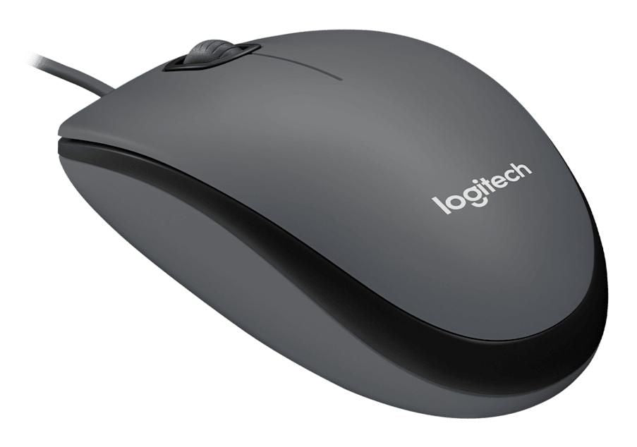 Logitech Mouse M90, USB Type-A, Grey