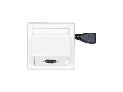 Vivolink Wall Connection Box HDMI inc Thorsmann wall box, White
