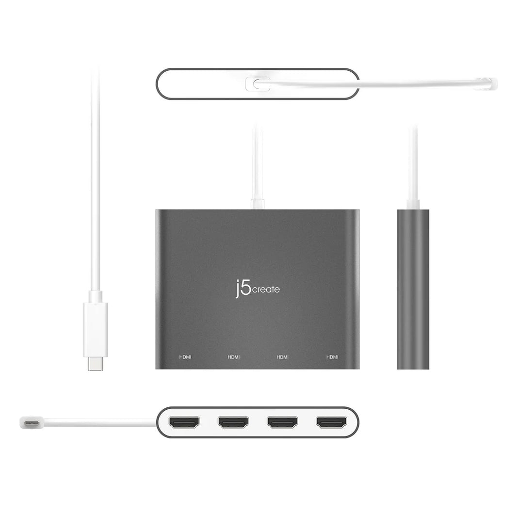 J5CREATE USB-C TO 4 PORT HDMI ADAPTER